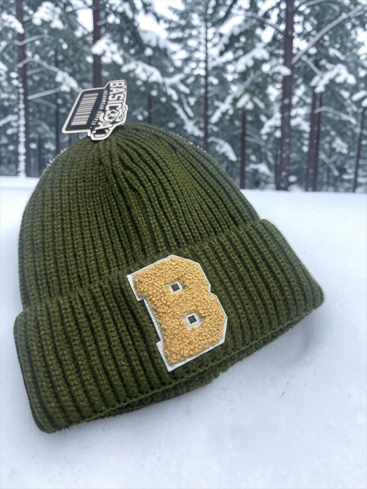Fall Green Beanie