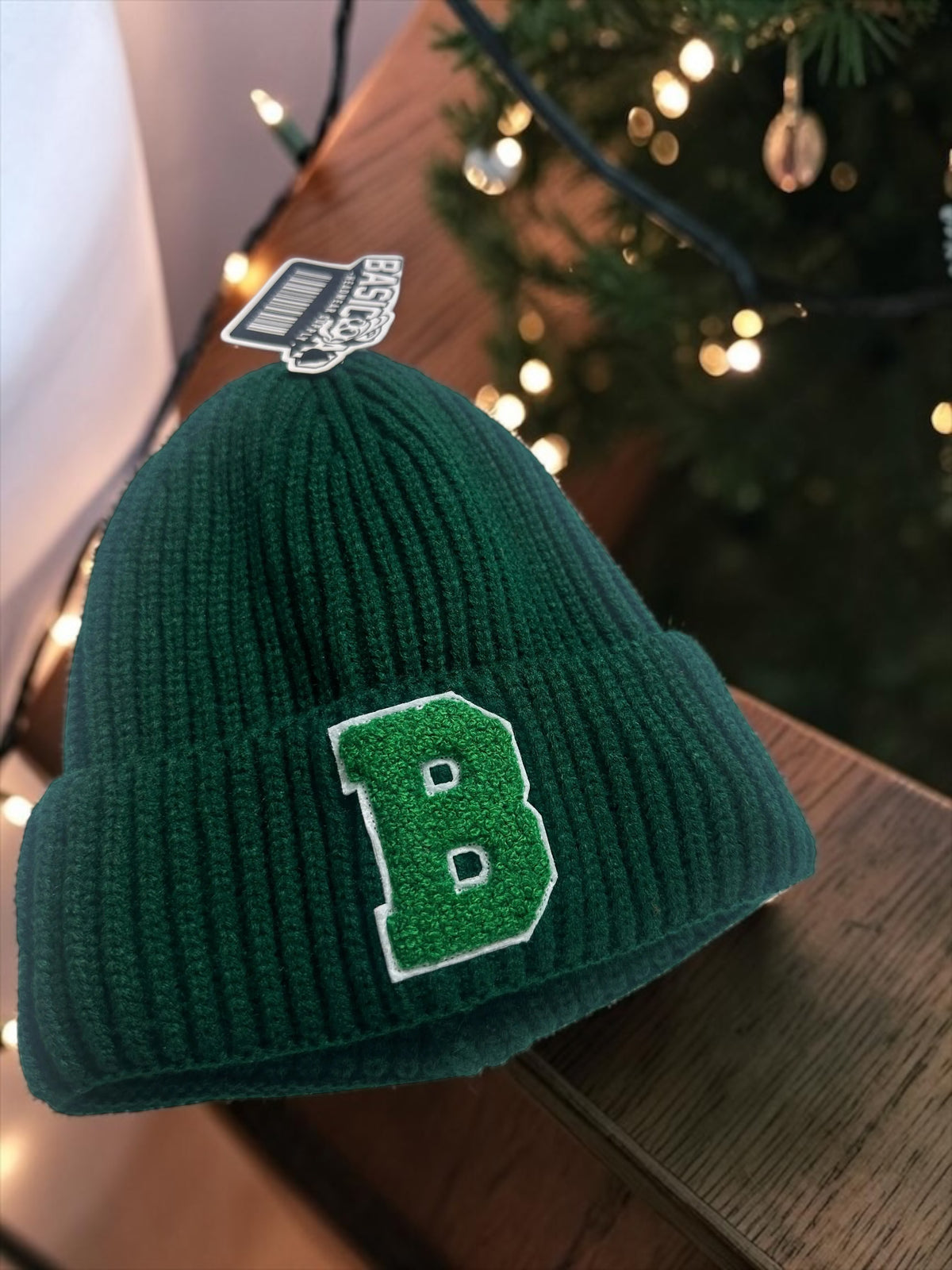 Pine Tree Green Beanie