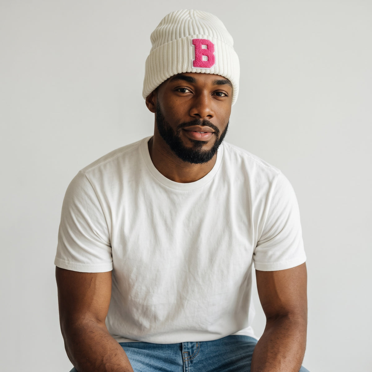 Snow White Pink B Beanie