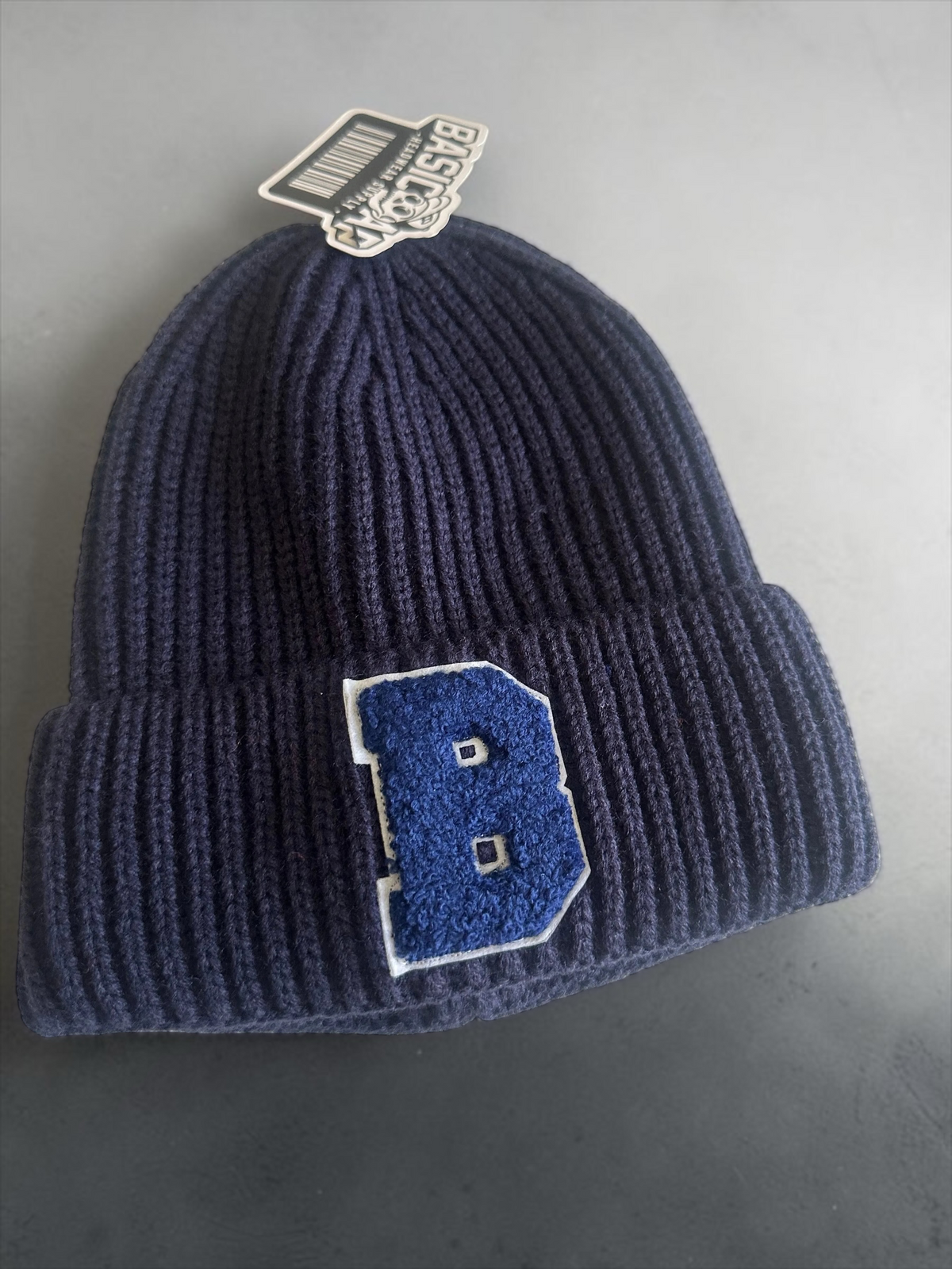 Navy On Navy Beanie